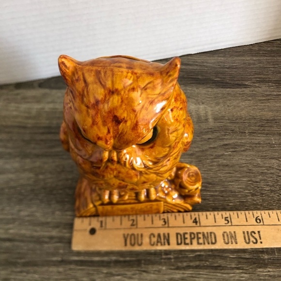 Vtg MCM Owl Coin Bank - Picture 11 of 15